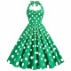 Green Background With White Dots