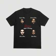 Camiseta de Bone Thugs and Harmony con Ruthless Records en la parte trasera - Negro - Ver 1