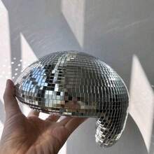 Melting Style Disco Ball Ornament, Asymmetric Mosaic Mirror Disco Ball Sculpture, Silver Pink Green Multicolor Reflective Desktop Decor, Qixi Festival Gift, Retro Luxury Room Decoration Home Bar Party Wedding Tabletop Decor Gift - Multicolor - View 2