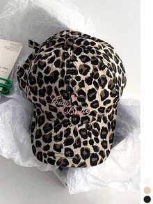 1pc Women's Soft Top Niche White Baseball Cap, Vintage Embroidered Couple Hat, Face-Slimming Patchwork Embroidery, Fashion Street Style Baseball Cap, American Letter Embroidery, Curved Brim Sun Hat - Multicolor - View 12