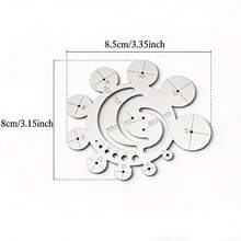 1PC Stainless Steel Radius Gauge, 11-In-1 Multi-Functional Circular Template Ruler, Center Arc Finding Tool, 8-24mm Woodworking, Leather Processing, Model Making, Jewelry Making, Tattoo Round Corner Ruler,Woodworking Tools,Flooring,Art Supplies - A - View 7