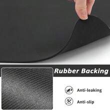 Knochen-förmige Futternapf-Matte für Haustiere, rutschfeste wasserdichte Hundenäpfe-Matte mit süßem Pfoten- und Knochen-Aufdruck, saugfähige und leicht zu reinigende Futter-Matte für Hunde und Katzen, schützt Böden vor Verschüttungen und Schmutz, strapazierfähiges Haustier-Zubehör für den täglichen Gebrauch in Innenräumen - Übersicht 6