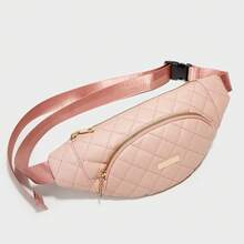 Bolso de mano moderno y versátil para mujer, estilo casual elegante con un toque de alta gama, bolso de hombro estiloso ideal para ir de compras, bolso de cintura para mujer 2023 con bordado de diamantes, bolso de pecho versátil, bolso cruzado casual deportivo de viaje para mujer. - rosa - Ver 12