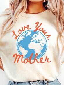 Camiseta unissex de manga curta feita de puro algodão, Comfort Color ® Camiseta do Dia da Terra, camiseta "Ame sua mãe", proteja a Terra, presente para amantes da natureza, respeite o meio ambiente, camiseta sobre a mudança climática, , top de primavera, roupa de verão feminina, top feminino, camiseta feminina, y2k, maija, , colar, vestido feminino, camiseta branca, top Nourris Chiot de hoje, vestido de praia, vestido de uma peça, vestido de verão feminino, vestido longo, vestido de noite, calças de verão, roupa de verão para adolescentes, roupa masculina, vestuário masculino, six seven, kamis masculino - Branco - Ver 1