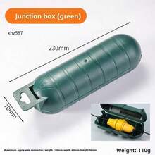 Weatherproof Outdoor Extension Cord Safety Cover - Durable Plastic, Electrician-Grade Waterproof Connector Box Cable Safety Junction Box Power Extension Cord Socket Protector - Green - View 5