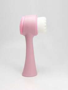1/3pcs Multi-Color Dual-Head Silicone Facial Cleansing Brush, Gentle Exfoliating And Massaging, Soft Double-Sided Bristles Suitable For All Skin Types, Perfect Skincare Cleansing Gift For Girlfriend - Multicolor - View 5