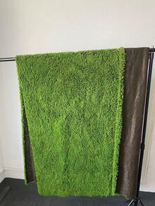 1 Stück künstliche Moos-Matte, weiche Polyester-Kunstmoos, DIY Mikrolandschaft Rasen, dekorative Gras-Matte für Outdoor-Szenerie, Heimdekoration, Ausstellungshintergrund, Mikrolandschaft - Grün - Übersicht 15
