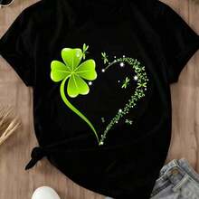 T-Shirts For Women, Summer Outfit For Women, Summer Outfit For Ladies - Black - View 3