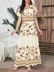 Women Midi Dresses - 淺黃色 - 查看 3