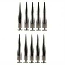 10Pcs 7x40mm Cone Screw Metal Studs Leathercraft Rivet Spikes Decor For DIY Leather Craft Bags Shoes - Light Grey - 查看 2