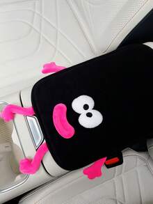 Cute Funny Car Armrest Box Pad Creative Sausage Lips Car Armrest Pad Anti-Slip Central Armrest Box Cover Pad Interior Decoration - A - View 3