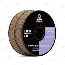 Paracord 2mm X 30M 3 Strand Core Type I 100% Nylon Braided Rope Heavy Duty For Dog Leashes, Bracelets, DIY Crafts, Outdoor, Camping | Versatile & Abrasion-Resistant - Multicolor - View 37