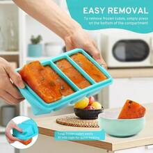 Silicone Tray With Lid, 1-Cup And 2-Cup Trays, Mold Tray With Cover, Silicone Food Storage Container For Meal Prep, Freezing Sauces, Broths, Leftovers, Soups, Stews, Portioning, Ice Making, Dishwasher , Great For Christmas, Halloween, Easter, Thanksgiving Gifts. Keywords: Ice Cubes, Ice Trays, Ice Molds, New Year, Home Goods, Kitchen, Personalized Gifts. - Nhiều màu - Xem 2