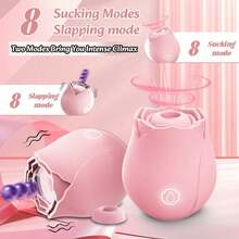 RUIJU Dildo - Sucking Vibrator Rose Sex Toy G Spot Vibrator - Clitoral Nipple Massage Sucking Vibrator -Vibrator Dildo - 10 Powerful Modes, Anal Toys For Couple, Woman Pleasures Toy [Valentine's Day Gift] - 顏色4 - 查看 3