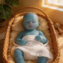 ziyiui Ultra Realistic 20" Full Silicone Baby Doll, Luminous Alien Newborn With Detailed Features, Best Role Play Educational Birthday Gift For Boys Girls - Mix - View 1
