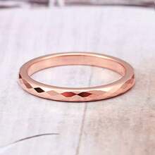 Men Wedding Rings - 2 mm or rose. - Voir 4