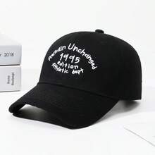 女款柔軟頂部棒球帽,韓系百搭大版深棒球帽,大頭圍顯臉小寬帽簷帽 - A - 查看 14