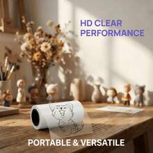 Transparent Self-Adhesive Thermal Sticker Paper – Clear Label Paper For Mini Pocket Printers, Perfect For Bullet Journals, Scrapbooking, Planner Decoration, DIY Projects & Home Organization - View 1