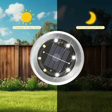 1/4/8 Stücke Solarbetriebene Wegbeleuchtung, LED-Leuchten, Außenbeleuchtung für Gehwege, Terrassen, Patios und Treppen, Außenbeleuchtung | Moderne Wegbeleuchtung, Solarleuchten, Außendekoration, Gartenpavillon Außen, Außendekoration, Raumdekoration, Gartendekoration Außen 600mAh - Gartenbeleuchtung - Übersicht 7