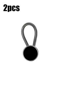 1pc Shirt Collar Button Extender, Men's Dress Shirt Collar Button Extender, Comfortable Tie Extender, Great Gift, Metal Collar Button Extender, Elastic Collar Extender, Magic Button, Men's Dress Shirt Can Expand Half Size, Great Gift - Multicolor - View 13