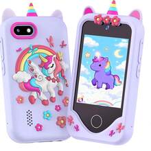 Kids Smart Phone Toy, 48 Megapixel 1080P Jigsaw Puzzle Game Camera Video Flashlight Multifunctional Kids Cell Phone For Boys And Girls Kids Christmas Birthday Gift - 彩色 - 查看 8