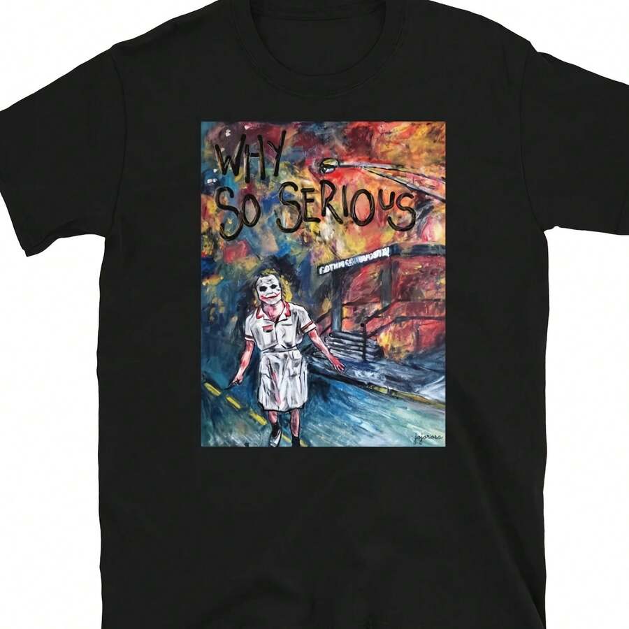 JOKER - Short-Sleeve Unisex T-Shirt - 黑色 - 查看 1