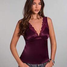 Women Tank Tops & Camis - Bordeaux - View 7