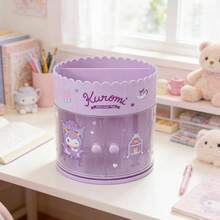 Miniso Sanrio Characters Colorful Afternoon Tea Double Door Rotating Box Cinnamoroll&Hello Kitty&My Melody&Kuromi, Sturdy Material Smooth Rotation, Double Door Storage, Creative Desktop Decor (1 PC) - Multicolor - View 7