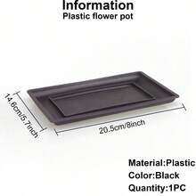 Square & Rectangle Imitation Zisha Flower Pot, Bonsai Pot, Small Potted Plant Plastic Container, Succulent Plant Pot - Multicolor - View 14
