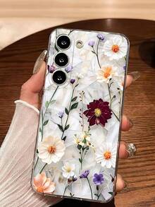 1件裝頂級碎花幸運雛菊軟手機殼保護套，適用於 Honor Galaxy A04e/12/A13/A14/A34/A50/A52/A53/A54/S21/S22/S23/S24/S25/S25Ultra/S26/S26 PLUS/S26 ULTRA/ 6A/7A/8A/ 12T/13T - 無色 - 查看 4