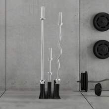 GDAE10 Langhantelständer mit 5 Löchern, Langhantel-Aufbewahrung, vertikaler Hantelständer a nice gift for friend Black 5-Bar Vertical Barbell Holder 7.87x7.87in Base 2in Inner Diameter Q235 Steel For Home Gym Club Fitness Storage - default@YDRMGG-000200*1 - Übersicht 1
