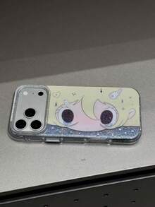 Cartoon Glitter Wild Girl Compatible With Apple 17 Pro Max Phone Case, 17 Pro New 16 Pro Women 16 PM Super Cute 15 PM Anime 15 Pro Anti-Drop Protective Cover - Grey - View 4
