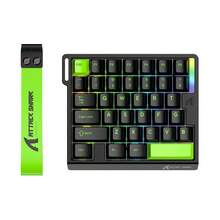 ATTACK SHARK M36HE Wired Gaming Keyboard: Single-Handed Keyboard, 8K Polling Rate, 128-Zone Scanning, 0.01ms RT Precision, 0.1ms Response Time, Custom Magnetic Fully Fluorinated Switches, Hot-Swappable Keycaps, Fashionable Compact Design - View 9