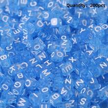 100-300pcs Acrylic Letter Beads, Colorful Bottom English Alphabet Beads, DIY Jewelry Making Materials For Necklace, Bracelet, Pendant, Accessories - Alphabet Beads - View 17