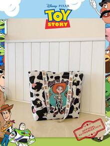 1 Túi Tote In Hình Jessie Toy Story Bản Quyền Chính Hãng Disney, Túi Mua Sắm Gấp Gọn Dung Tích Lớn, Túi Đeo Vai Nhẹ, Túi Xách Hoạt Hình, Có Kích Thước S/M/L Để Chọn, Dành Cho Phụ Nữ/Bé Gái/Thanh Thiếu Niên/Người Hâm Mộ, Phụ Nữ Dùng Hàng Ngày/Mua Sắm/Đi Chơi/Đi Học/Du Lịch - Nhiều màu - Xem 11