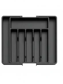 1pc Large Kitchen Utensil Organizer Rack With Expandable Drawer, Adjustable Cutlery Tray Holder For Storing Knives, Forks, Spoons And Spatulas - Multicolor - View 13