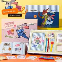 Juego de regalo de cuaderno de Zootopia de Disney, set de papelería con cuaderno, adecuado para estudiantes y toma de notas - Cuadrado - Ver 4
