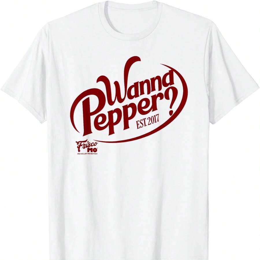 Camiseta de voleibol Wanna Pepper Pop de 220 g, de algodón suave, para hombre y mujer. Confeccionada con un tejido premium, duradero y agradable al tacto, se adapta a todo tipo de cuerpo y es ideal para el uso diario. Prendas casuales, transpirables y ligeras, perfectas para combinar con conjuntos de otoño y para el día a día, actividades al aire libre, viajes, vacaciones y fiestas temáticas durante todo el año. - Blanco - Ver 1
