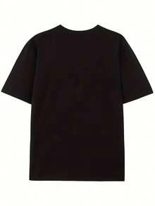 Men'S Comfortable And Fitted T-Shirt Featuring A Fun Cartoon Chicken Design For The Summer Collection - Black - View 2