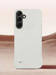 霧面纖薄無邊框砂岩礫石紋霧面保護殼，適用於 Galaxy 26Ultra S25 Edge S24 S23 S22Plus S21 20 Ultra Plus FE Note10+ Note 20Ultra，鏡頭保護硬殼防震保護套 - 黑色 - 查看 4