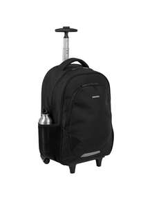 Backpack With Wheels Notebook Sestini Conect Black Polyester - Negro - Ver 4