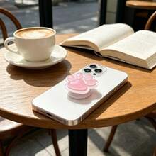 1pc Creative Cat Paw Shaped Retractable Phone Stand, Push-Pull Phone Holder, Creative Foldable Slouchy Phone Stand - Pink - View 5