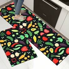 1pc, Home Decor, Cartoon Vegetable Pattern Printed Floor Mat, Diatom Mud Kitchen Rug, Kitchen Mat, Floor Mat, Easy To Clean, Printed Rectangular, Suitable For Living Room, Bedroom, Hallway, Bathroom, Laundry Room - Polyester Rug, Suitable For Indoor And Outdoor Home Decor - Multicolor - View 15