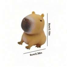 1/2pcs Cute Capybara Squeeze Toy, Fun Stress Relief Toy, Adorable Pet And Animal Toy, Suitable For Children's Educational Games, Teenagers And Adults Stress Relief, Birthday Holiday Party Gift - Multicolor - View 7