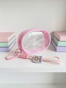 1pc Creative New Fashion Travel Portable Mini Transparent Waterproof Zipper Storage Bag, Digital Accessories Organizer Pouch, Multi-Function Hanging Organizer Bag, Coin Purse, Can Store Earphones, Chargers, Data Cables, Lipstick, Perfume, Keys, Bracelets, Cosmetics And Small Electronic Accessories - Multicolor - View 17