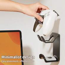 No-Drill Wall-Mounted Headphone Hook; Seamless Adhesive Headphone Storage Rack Suitable For Dormitory Computer Monitor Side - Multicolor - View 13
