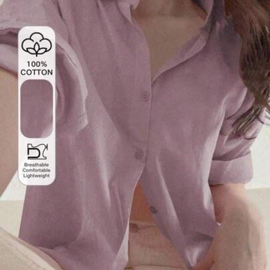 Women Blouses & Shirts - 紫色的 - 查看 1