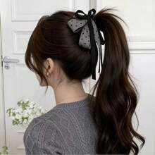 New Chinese Style Pink Floral Claw Clip, Elegant Hair Claw Hair Accessory For Ponytail - Multicolor - View 4