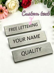 Customized Name Badge, Personalized Badge, Fun Customized Name Badge, Customizable Office Name Badge, Wedding Accessory, Daisy Pattern, Birthday Gift, Anniversary Gift, Gift For Friends, Mothers, Couples - Multicolor - View 12