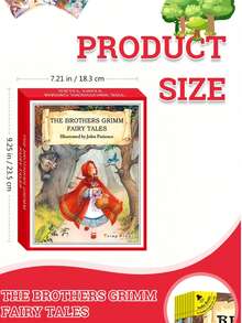 1 Box Set Of 8 Children's English Grimm's Fairy Tale Story Books, Ideal Gift Choice With 8 Different Classic Fairy Tale Story Books - Multicolor - View 4